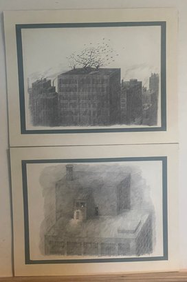 Two Unframed Paul Flora Prints