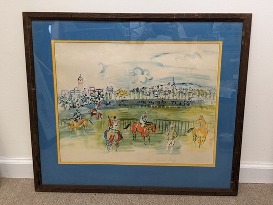 Raoul Dufy Lithograph 'Deauville' Or 'Racetrack At Deauville'