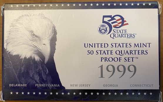 1999 US Mint Proof Quarter Set