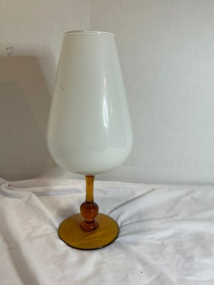 Empoli White & Amber Tall Snifter