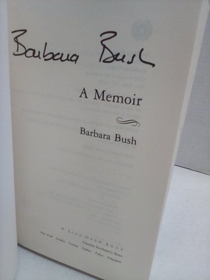 A Memoir - Barbara Bush, Signed 1994 First Edition Hardcover    A1