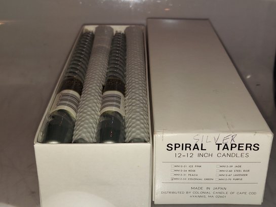 Colonial Candle Of Cape Cod Spiral Tapers 12 Inch Candles