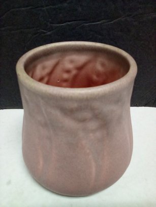 Vintage Rookwood Art Pottery Ca. 1924 Pink Matte Green Mix, Snap Dragon Vase #1681, 4 3/8 Inches Tall  C4