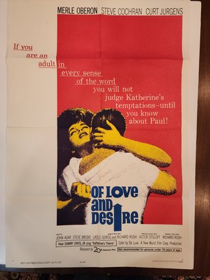 1963 Of Love And Desire Movie Poster