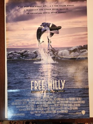 Free Willy Movie Poster 27 By 40