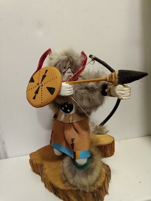LYNNDELL  BEGAY  BUFFALO SOLDIER HAND MADE HAND SIGNED  KUTCHINA  DOLL