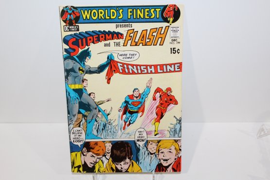 1970 Worlds Finest #199- 3rd Superman/Flash Race