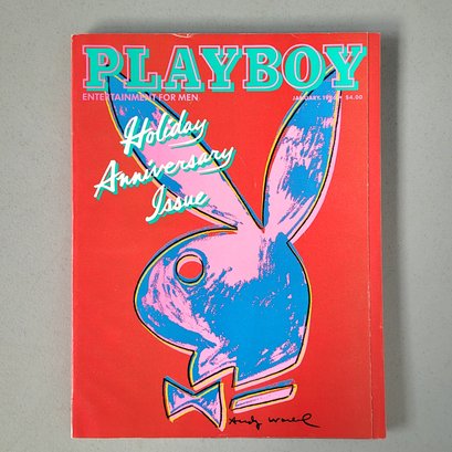 Andy Warhol 1986 Holiday Anniversary Issue Playboy Magazine