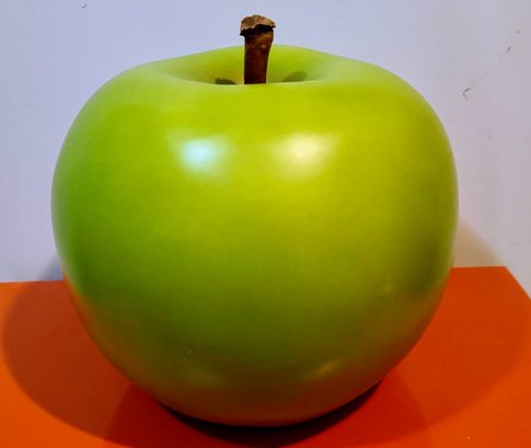 Extra Large Decorative Green Apple Ceramic Or Composite Material?
