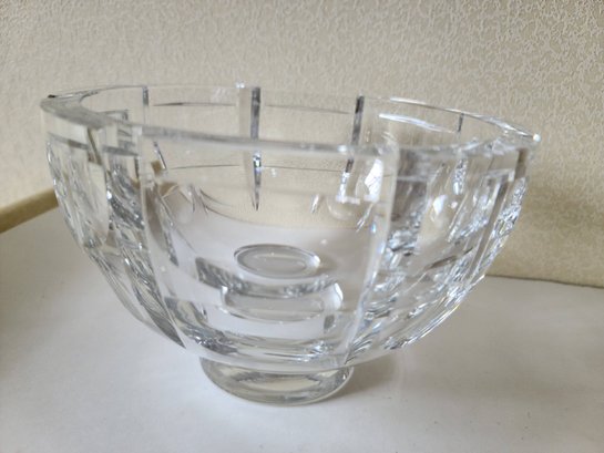 Gorgeous Orrefors Footed Crystal Bowl