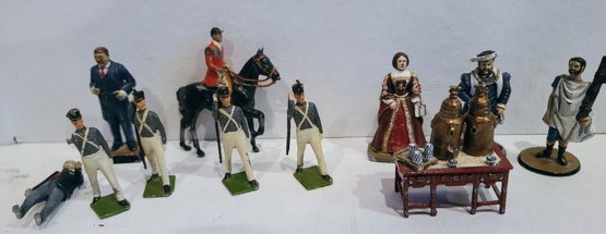 Miniature Metal Figurines Ironstone From England