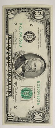 Pristine (Series Of ) 1969 $50.00 BILL MINT CONDITION