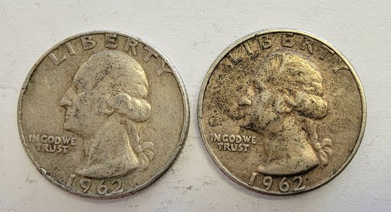 (2) 1962 SILVER Quarters