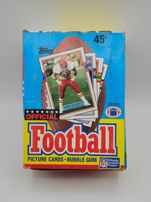 1989 Topps Football Box