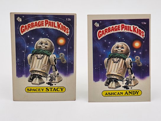 1st Series GPK Ashcan Andy And Spacey Stacy Singles Card