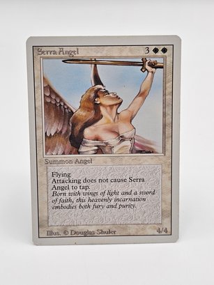 Magic The Gathering Serra Angel Revised Card