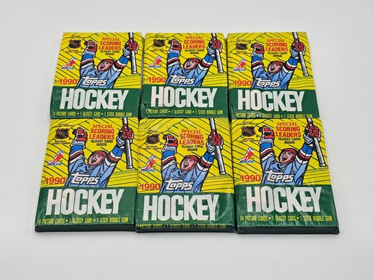 1990 Topps Hockey 6pks Cards