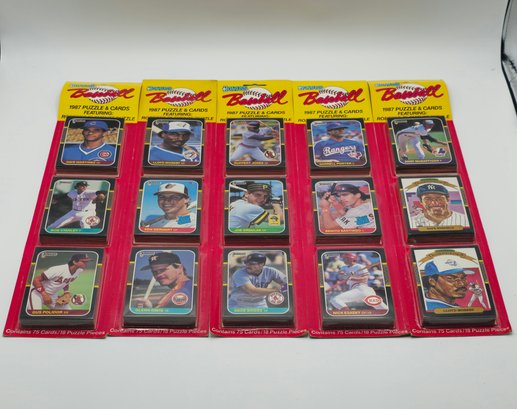 1987 Donruss Baseball Blister Packs 5pks Cards