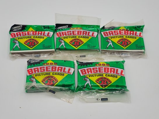 1989 Bowman Baseball Jumbos 5pks Cards