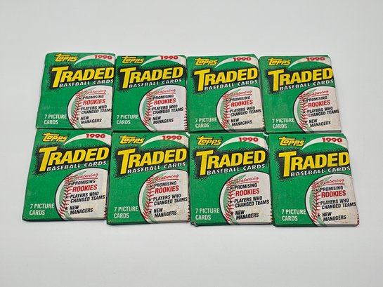 1990 Topps Traded 8pks Cards