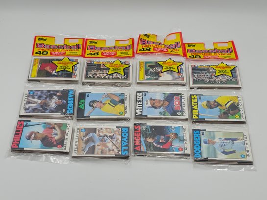 1986 Topps Baseball Rack Packs 4pks Cards