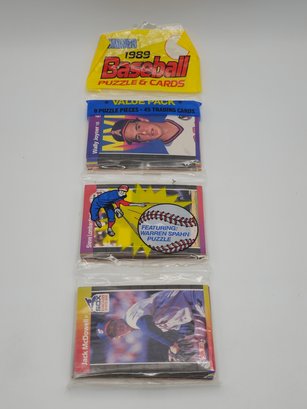 1989 Donruss Baseball Rack Packs 4pks Cards
