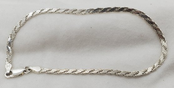 Vintage Sterling Silver 7' Italian Bracelet ~ 3.58 Grams