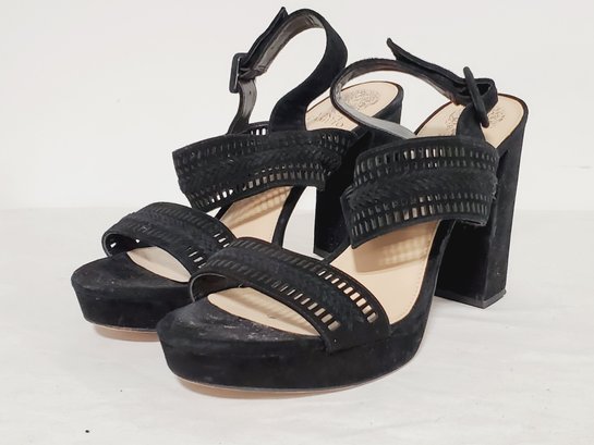 Vince Camuto  Black Jazelle Platform Slingback Heels Black Size 11