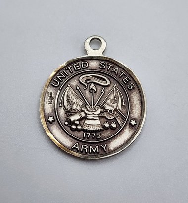 Vintage US Army St. Christopher Sterling Charm