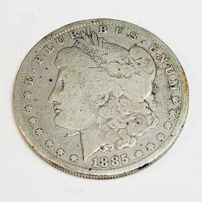 1885-P  Morgan Silver Dollar