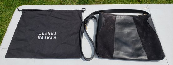 Joanna Maxham Leather And Suede Black Handbag