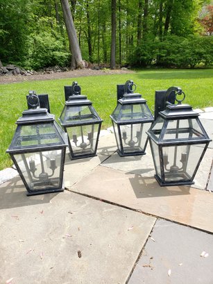 (4) Exterior Wall Sconce Lights