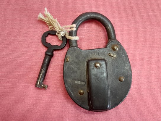 Vintage Padlock And Key