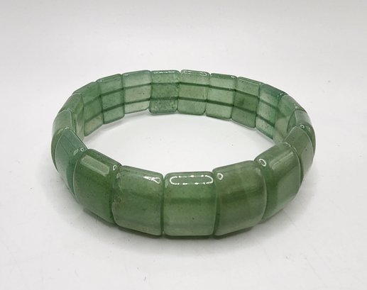 Green Aventurine Section Stretch Bracelet