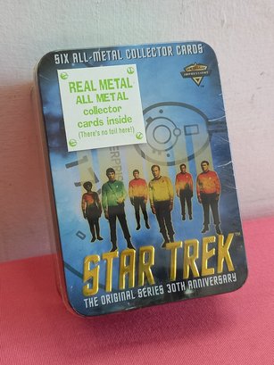 Star Trek Metal Collector Cards In Tin SEALED