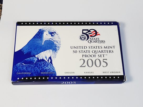 2005 50 State Quarter Proof 5 Coin Set