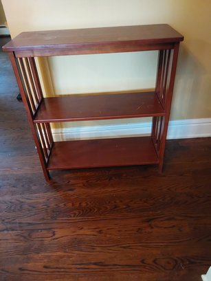 WOODEN 3 TIERED SHELF TABLE