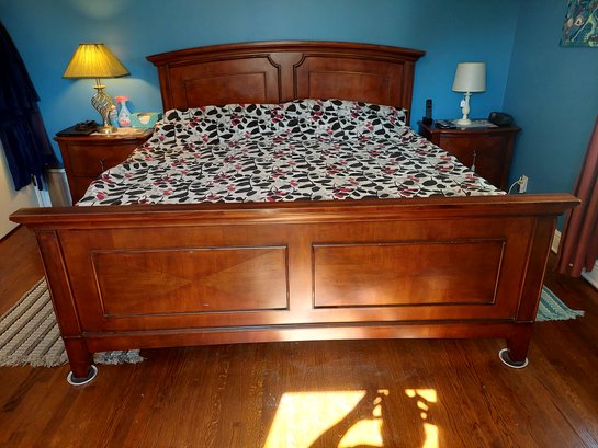 KING PLUS SOLID WOOD BED