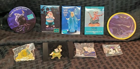 A Great Lot Of 9 Very Collectible Original Disney Pins