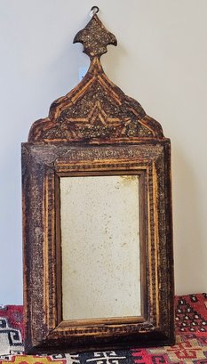Early Middle Eastern Small Wall Mirror, Probably Moroccan, 18th Century