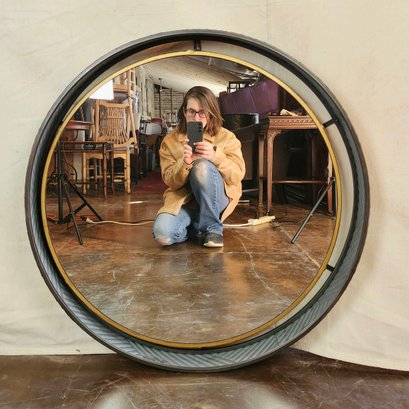 New Industrial Style Large Round Mirror