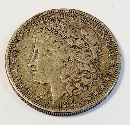 1885-S Morgan Silver Dollar (better Date With S Mint Mark)