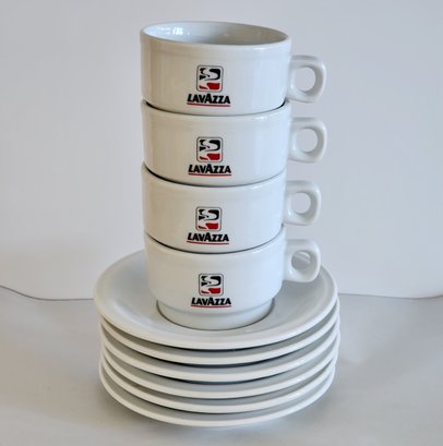 Lavazza Cups And Saucers (4)