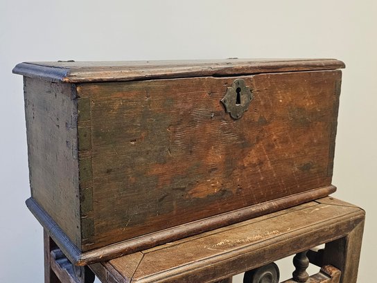 Oak Rectangular Document Box, 18th Century