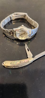 Women's Watch And Miniature Jack Knife