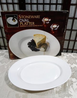 Stoneware 21' Oval Platter