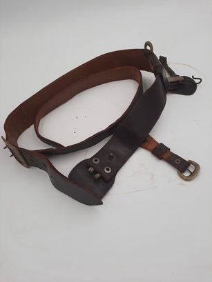 Antique French Officers Cross Belt