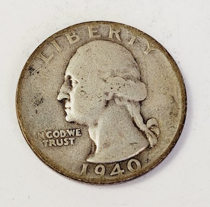 1940-s Washington Silver Quarter (Better Date And Mint Mark)