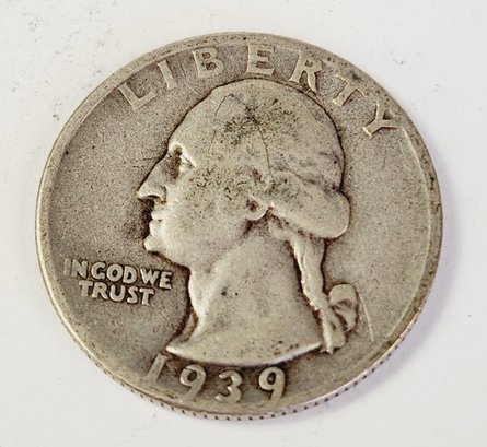 1939-S Washington Silver Quarter (Better Date And Mint Mark)