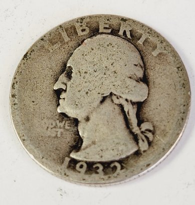 1932 Washington Silver Quarter(Better Date ) First Year Of Washingtons